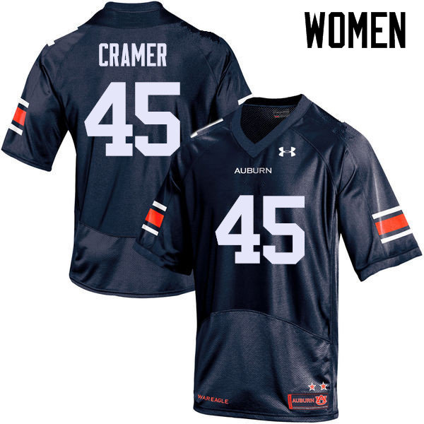 Women's Auburn Tigers #45 Chase Cramer Navy College Stitched Football Jersey